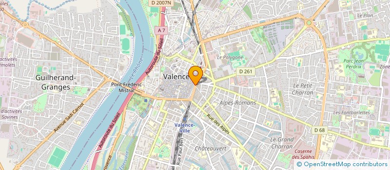 localisation de l'entreprise DROME ENERGIE AUTONOME  VALENCE