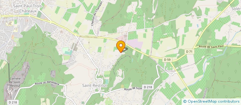 localisation de l'entreprise DROME FACADES  SAINT-RESTITUT