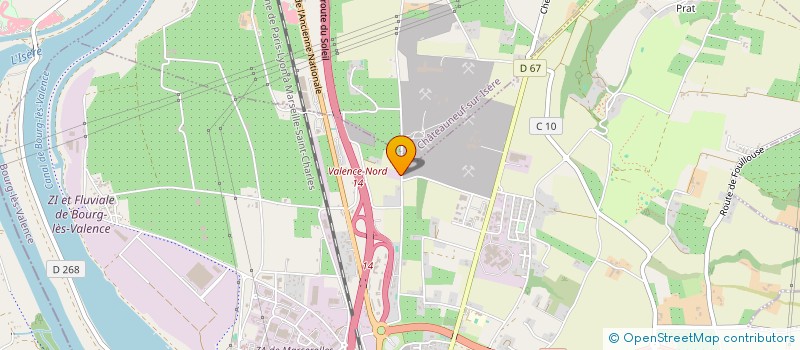 localisation de l'entreprise DROME FERS METAUX PERE ET FILS  BOURG-LES-VALENCE