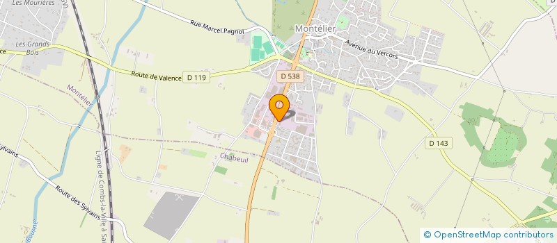 localisation de l'entreprise DROME FINANCE  MONTELIER