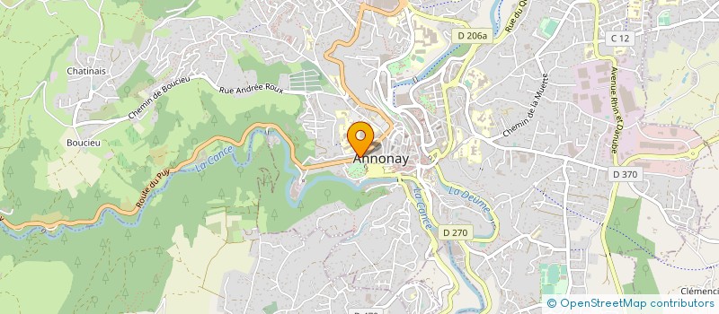 localisation de l'entreprise DROME FLEURS à ANNONAY