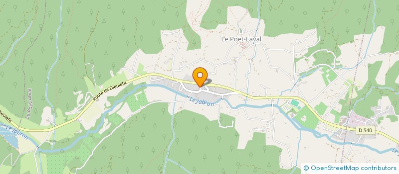 localisation de l'entreprise DROME INTERIEUR  LE POET-LAVAL