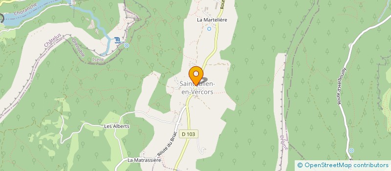 localisation de l'entreprise DROME MARCHE ET VOL  SAINT-JULIEN-EN-VERCORS