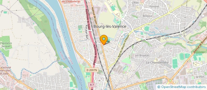 localisation de l'entreprise DROME MASSAGE BIEN ETRE à BOURG-LES-VALENCE