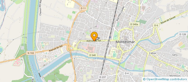 localisation de l'entreprise DROME PROVENCALE INSERTION à MONTELIMAR