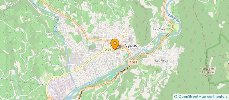 localisation de l'entreprise DROME VAUCLUSE CONSTRUCTIONS à NYONS