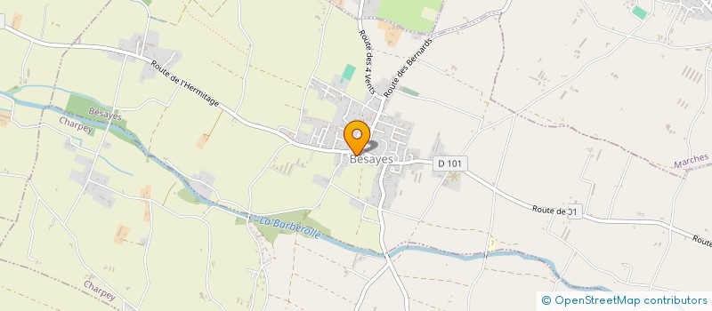 localisation de l'entreprise DROMEADHERE.MEDIA à BESAYES