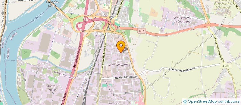 localisation de l'entreprise DROMELOK  VALENCE