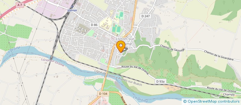 localisation de l'entreprise DROMILOIRE  LIVRON-SUR-DROME