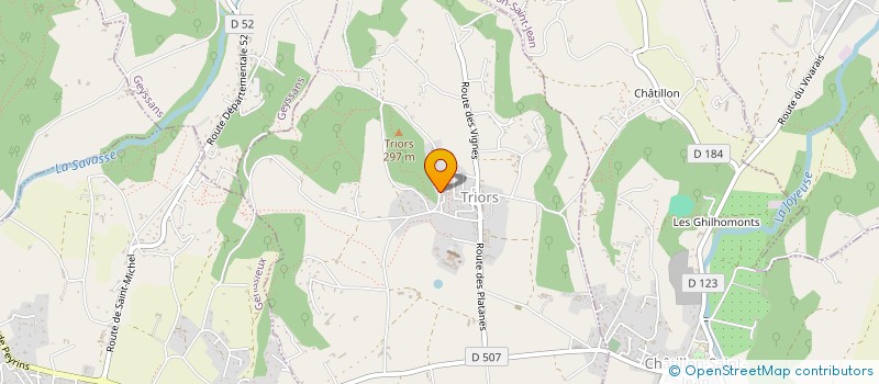 localisation de l'entreprise DROMINSIDE  TRIORS