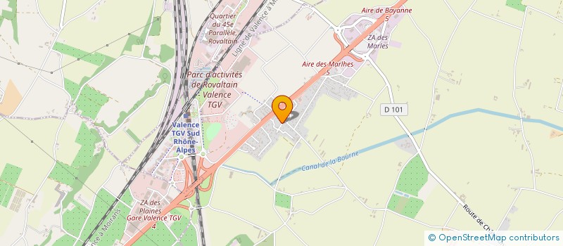 localisation de l'entreprise DROMOISE CARRELAGE  CHATEAUNEUF-SUR-ISERE