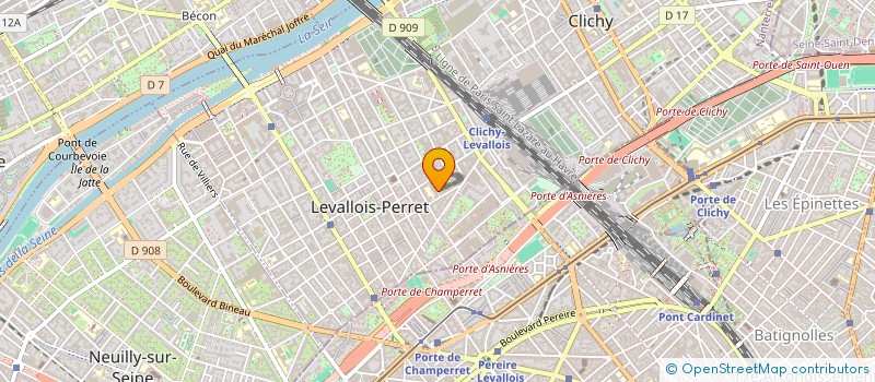 localisation de l'entreprise DRON ENTREPRISE à LEVALLOIS-PERRET