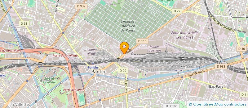 localisation de l'entreprise DRON IMMOBILIER  PANTIN