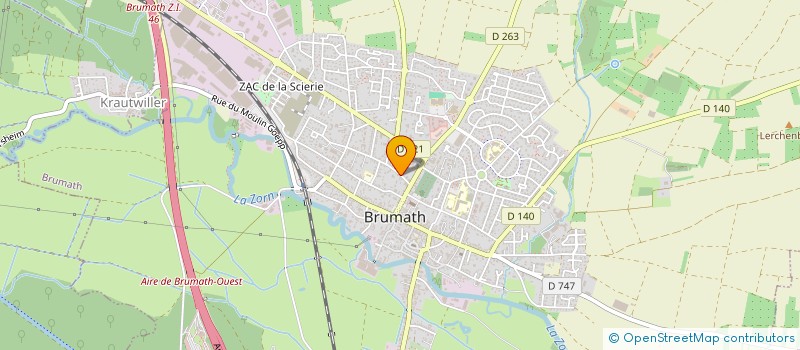 localisation de l'entreprise DRONE ALTITUDE 67  BRUMATH