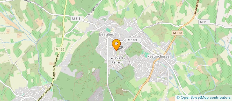 localisation de l'entreprise DRONE FOCUS INSIGHT  BEAULIEU