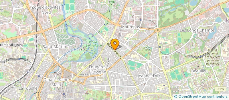 localisation de l'entreprise DRONE SOCCER FRANCE ASSOCIATION  RENNES