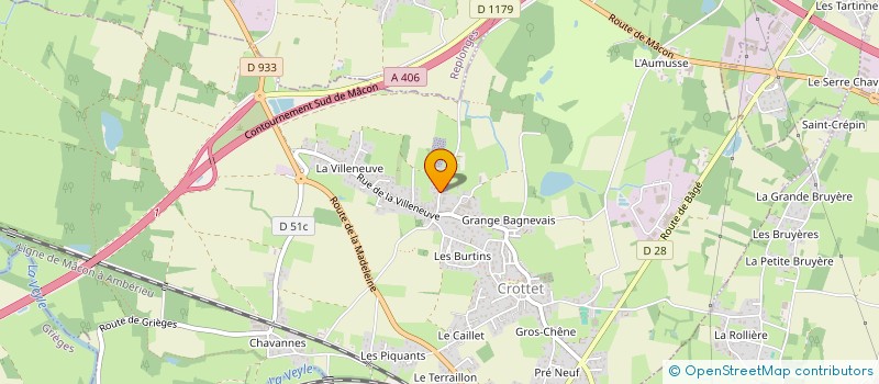 localisation de l'entreprise DRONE TECH TOITURE à CROTTET
