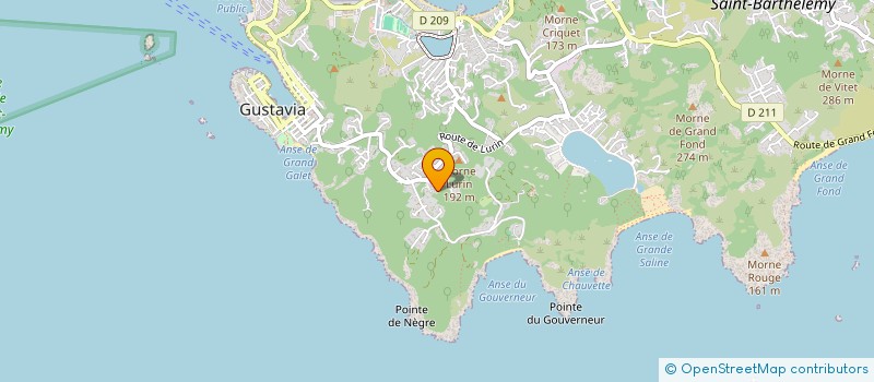 localisation de l'entreprise DRONE WEST INDIES à SAINT-BARTHELEMY