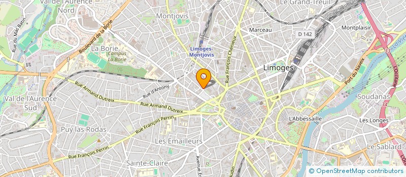 localisation de l'entreprise DRONE X SOLUTIONS à LIMOGES