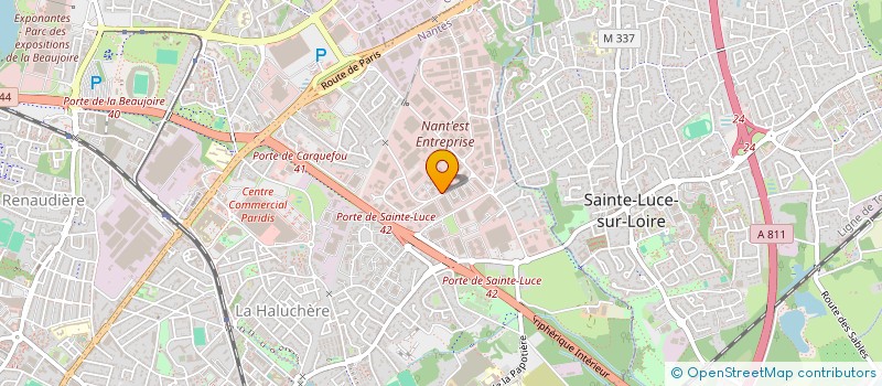 localisation de l'entreprise DRONELIS à NANTES