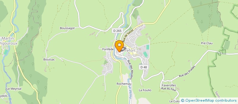 localisation de l'entreprise DRONES SERVICES AUVERGNE à PIERREFORT