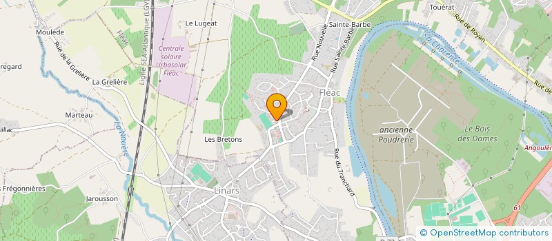 localisation de l'entreprise DRONEX16 à FLEAC