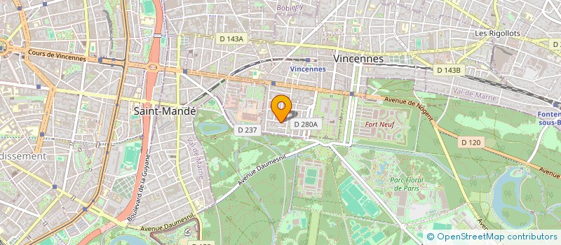 localisation de l'entreprise DRONNE à VINCENNES