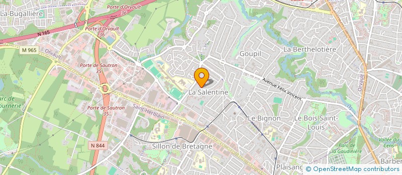 localisation de l'entreprise DRONNE CONSEIL LABO à ORVAULT