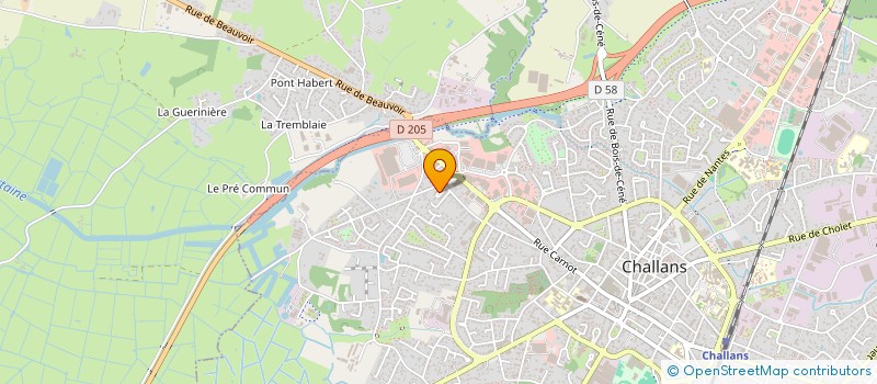 localisation de l'entreprise DRONOCEAN à CHALLANS
