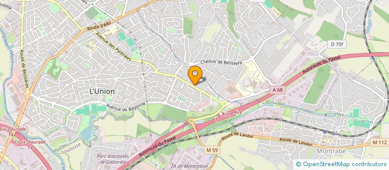 localisation de l'entreprise DROP à L'UNION