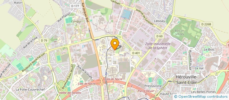 localisation de l'entreprise DROP! à CAEN