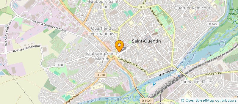localisation de l'entreprise DROP IMMO à SAINT-QUENTIN