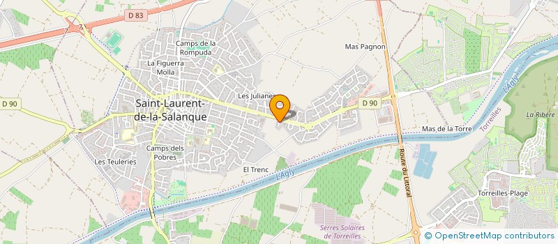 localisation de l'entreprise DROP IMMOBILIER  SAINT-LAURENT-DE-LA-SALANQUE