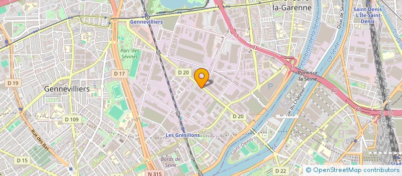 localisation de l'entreprise DROP PIECES AUTO à GENNEVILLIERS