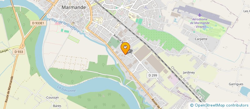 localisation de l'entreprise DROPEPHARM à MARMANDE