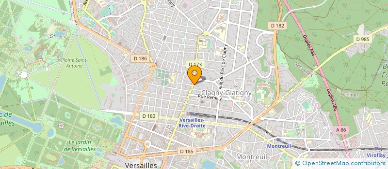 localisation de l'entreprise DROPTIME FILMS à VERSAILLES