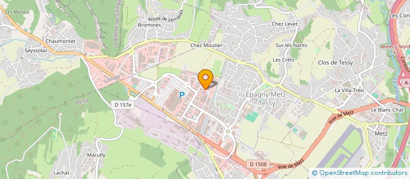 localisation de l'entreprise DROPZONE SURFSHOP à EPAGNY METZ-TESSY
