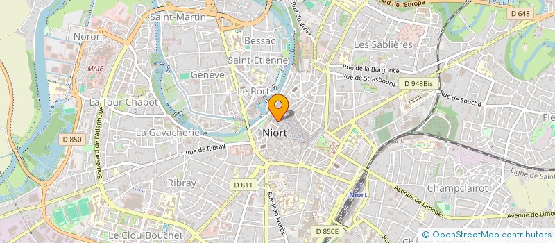 localisation de l'entreprise DROSSARD à NIORT