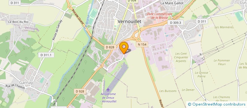 localisation de l'entreprise DROSTUB INDUSTRIE à VERNOUILLET