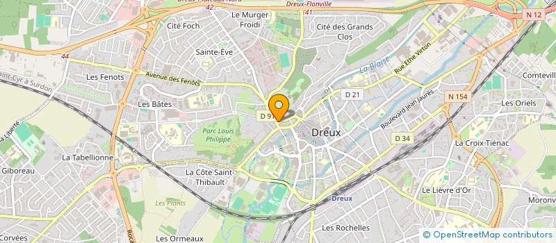 localisation de l'entreprise DROU'ART-ASSOCIATION POUR LA PROMOTION DE L'ART CONTEMPORAIN ET DES ARTISTES EN PAYS DROUAIS à DREUX
