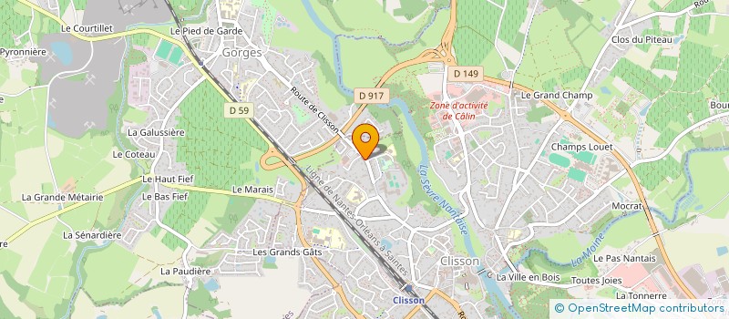 localisation de l'entreprise DROU&CO  CLISSON