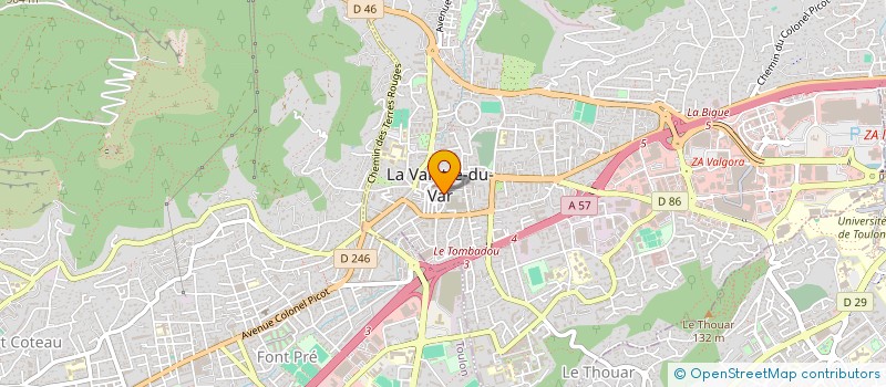 localisation de l'entreprise DROUARD à LA VALETTE-DU-VAR