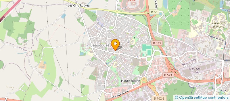 localisation de l'entreprise DROUAULT EXPERTISES à BEAUCOUZE