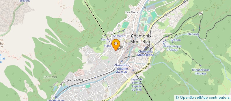 localisation de l'entreprise DROUBAY PERRET BOZON JACQUET à CHAMONIX-MONT-BLANC