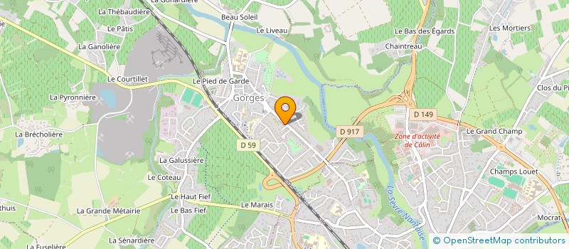 localisation de l'entreprise DROUET  GORGES