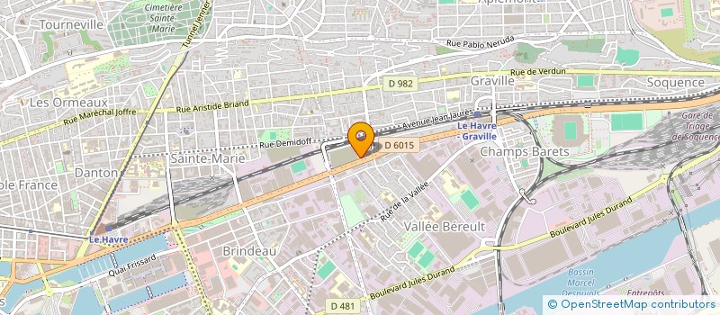 localisation de l'entreprise DROUET à LE HAVRE