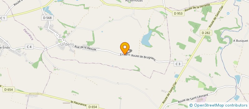 localisation de l'entreprise DROUET DES CIMES  URDENS