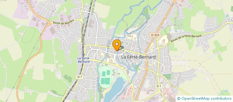 localisation de l'entreprise DROUET HUET  LA FERTE-BERNARD