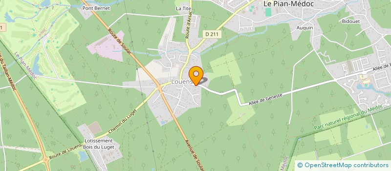localisation de l'entreprise DROUILLARD à LE PIAN-MEDOC