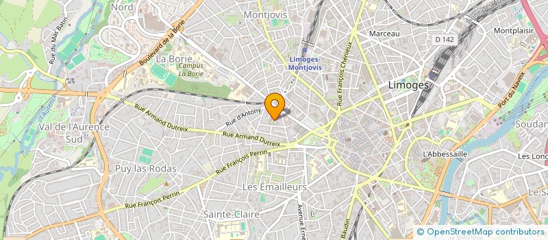 localisation de l'entreprise DROUILLARD  LIMOGES